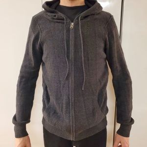 AllSaints Men’s Gray Hoodie Size Medium